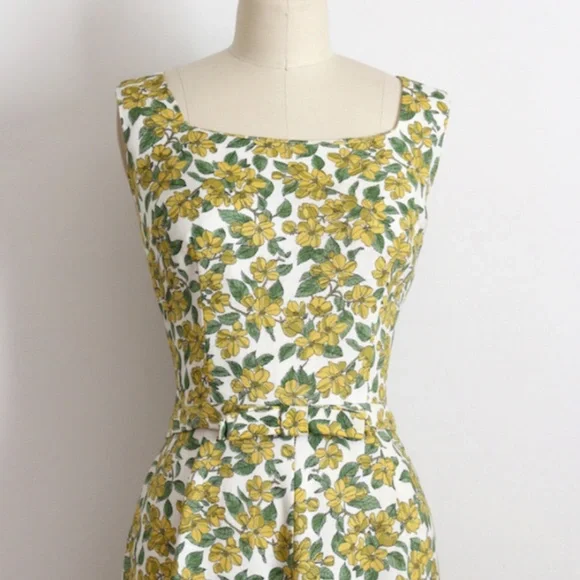 vintage 1960s dress // 60s Liberty of London floral dress - Picture 3 of 6